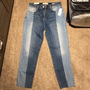 Two tone jeans